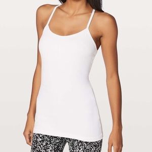lululemon Athletica Power Y Tank - White *perfect condition*